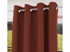 Soleil d'ocre Ropa De Casa^Cortina con ojales aislante y 100% Blackout 135x180 cm ECLIPSE ladrillo, por Rojo