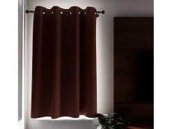 Soleil d'ocre Ropa De Casa^Cortina con ojales aislante y 100% Blackout 135x180 cm ECLIPSE ladrillo, por Rojo