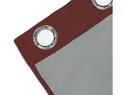 Soleil d'ocre Ropa De Casa^Cortina con ojales aislante y 100% Blackout 135x250 cm ECLIPSE ladrillo, por Rojo