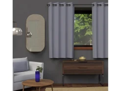 Cortina con ojales 135x180 cm BLACKOUT gris