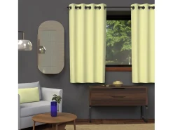 Soleil d'ocre Ropa De Casa^Cortina con ojales 135x180 cm LEMON green blackout Verde
