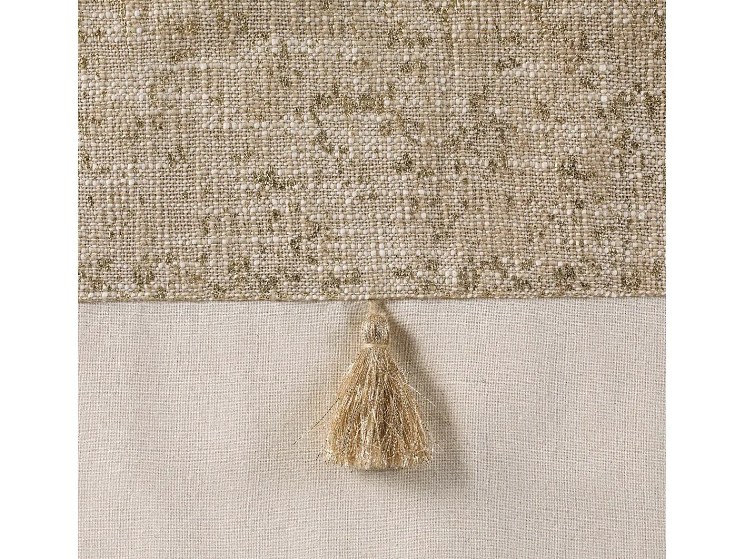 Douceur d'intérieur Ropa De Casa^Cortina de decoración con estilo dorado 140 x 240 cm Beige