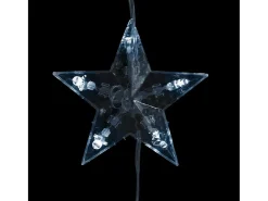 Cortina de luces estrellas 200 LEDs blanco frío 8 funciones