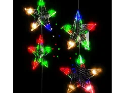 Online vidaxl Cortina de luces estrellas 500 LEDs de colores 8 funciones Multicolor
