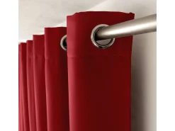 DECOSTAR Ropa De Casa^Cortina ocultante unida con 8 ollaos 140 x 240 cm Rojo