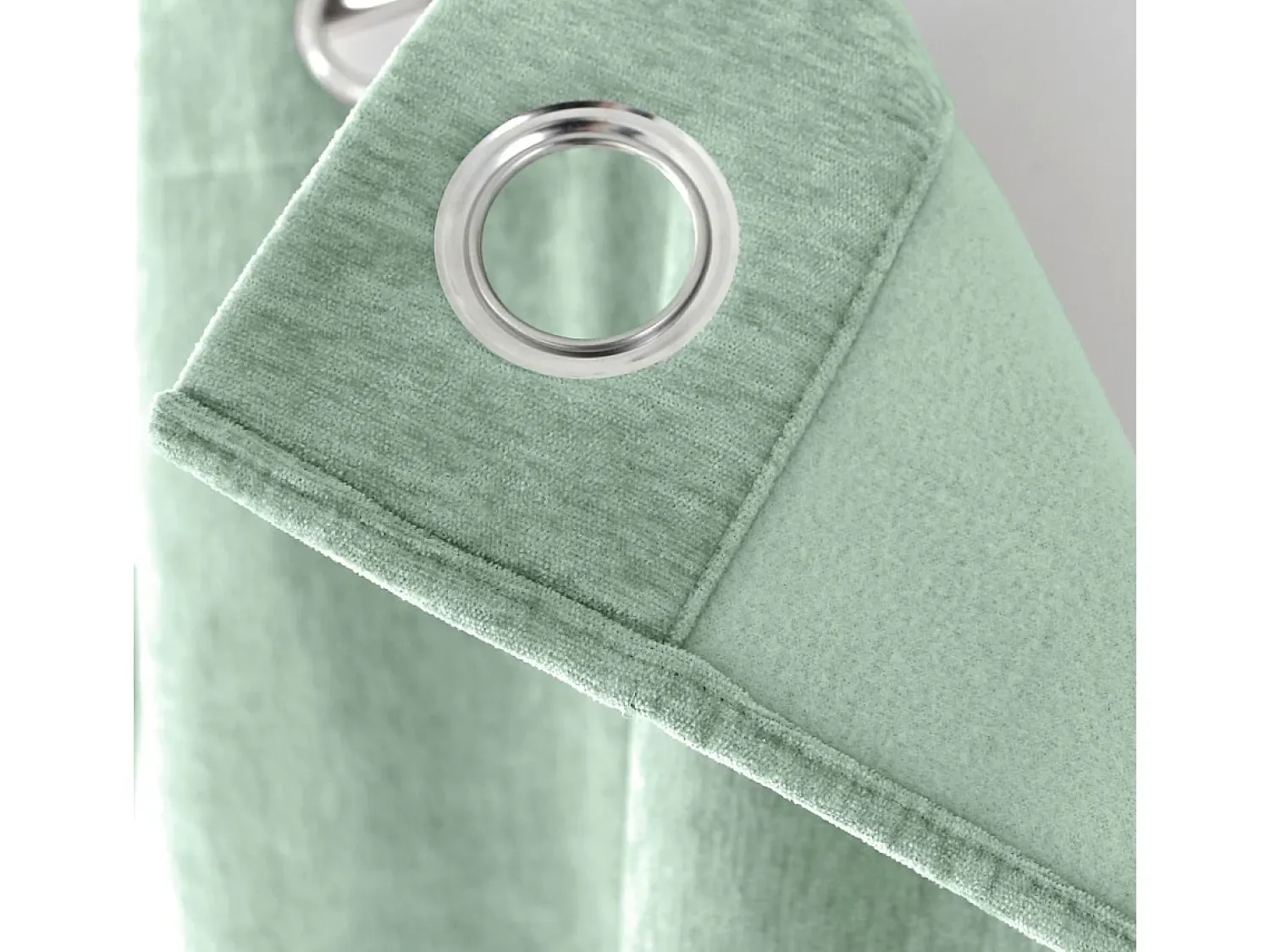 DECOSTAR Ropa De Casa^Cortina térmica de terciopelo con forro polar Verde