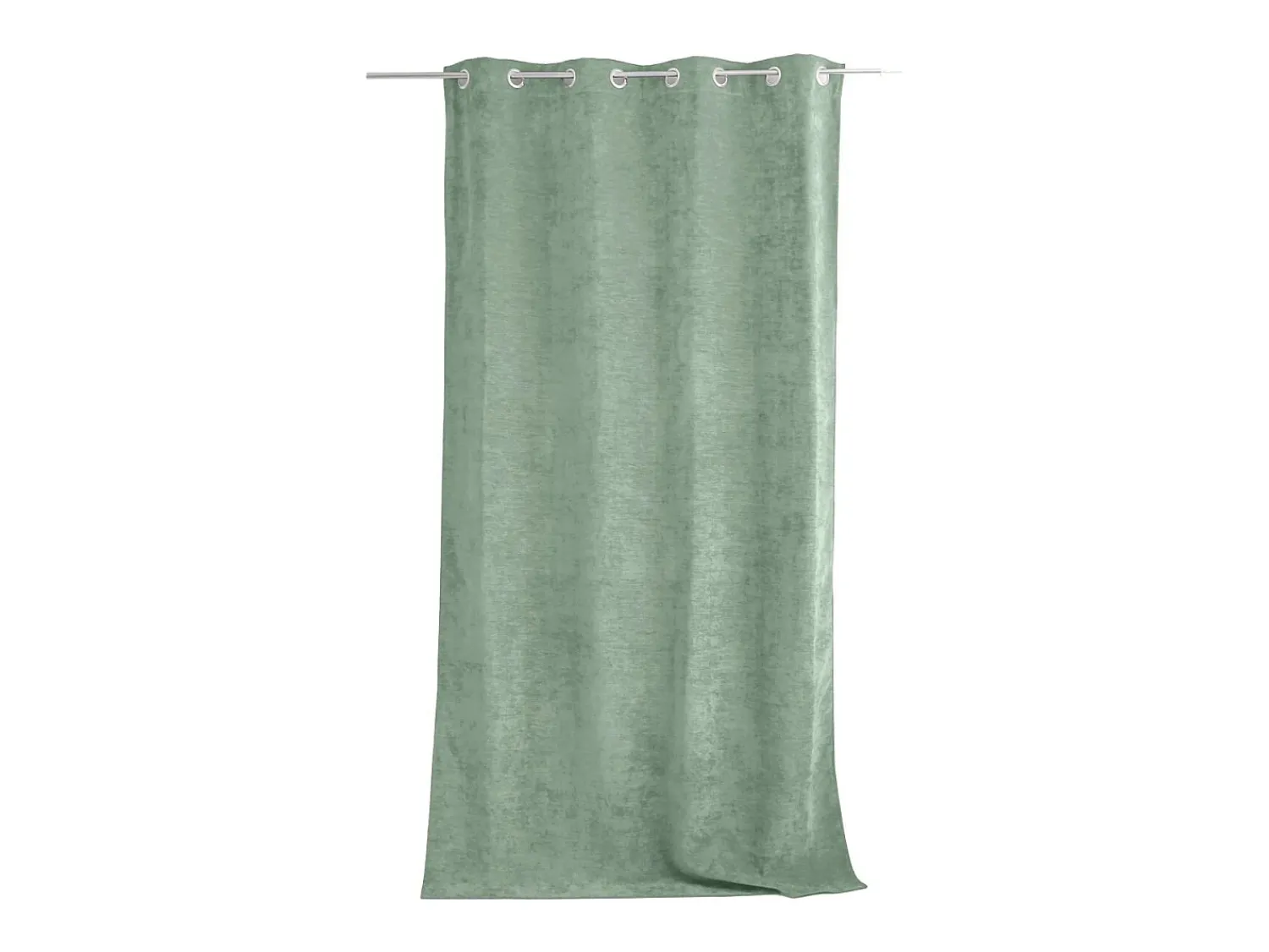 DECOSTAR Ropa De Casa^Cortina térmica de terciopelo con forro polar Verde