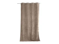 DECOSTAR Ropa De Casa^Cortina térmica de terciopelo con forro polar Marru00f3n