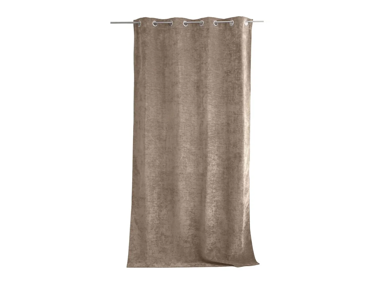 DECOSTAR Ropa De Casa^Cortina térmica de terciopelo con forro polar Marru00f3n