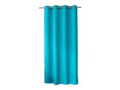 DECOSTAR Ropa De Casa^Cortina unida con ollaos Azul turquesa