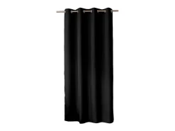 New DECOSTAR Cortina unida con ollaos Negro