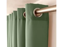 DECOSTAR Ropa De Casa^Cortina unida con ollaos Verde
