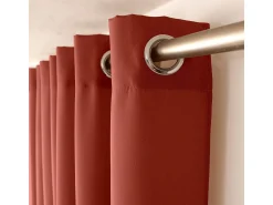 DECOSTAR Ropa De Casa^Cortina unida con ollaos Naranja