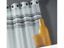 Ropa De Casa^Cortina visillo en estameña paramento superior Gris claro