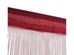 Discount Cortinas de flecos 2 piezas 140x250 cm burdeos ES787497 Rojo