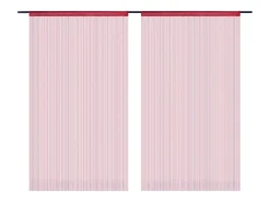 Cortinas de flecos 2 piezas 100x250 cm burdeos ES372746