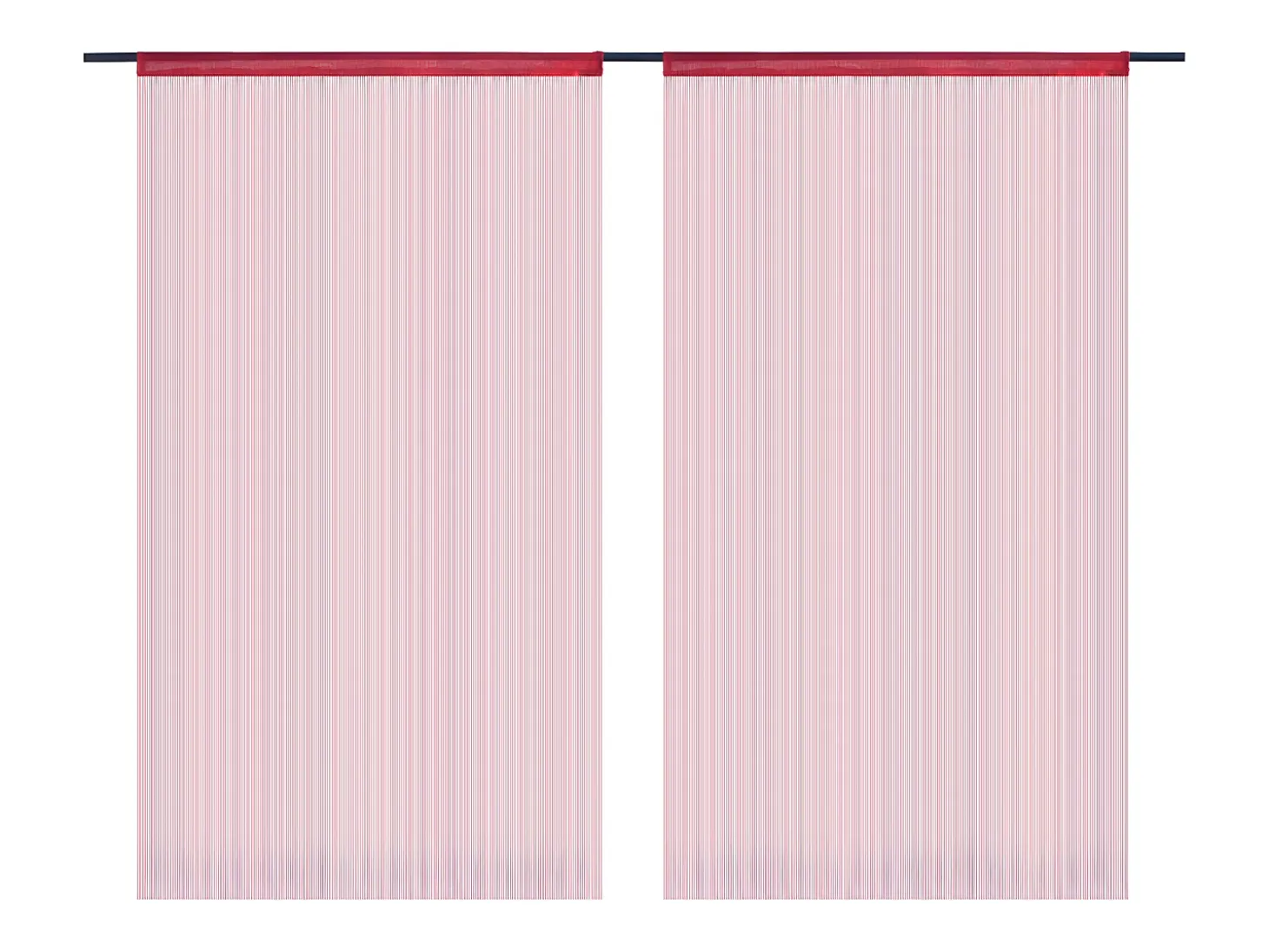 Cortinas de flecos 2 piezas 100x250 cm burdeos ES372746