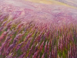 MCW Cuadro^Cuadro al óleo campo de flores pintado a mano Multicolor