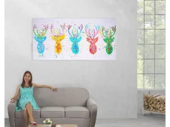 Cuadro al óleo Ciervo II pintado a mano