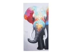 MCW Cuadro^Cuadro al óleo Elefante II pintado a mano Multicolor