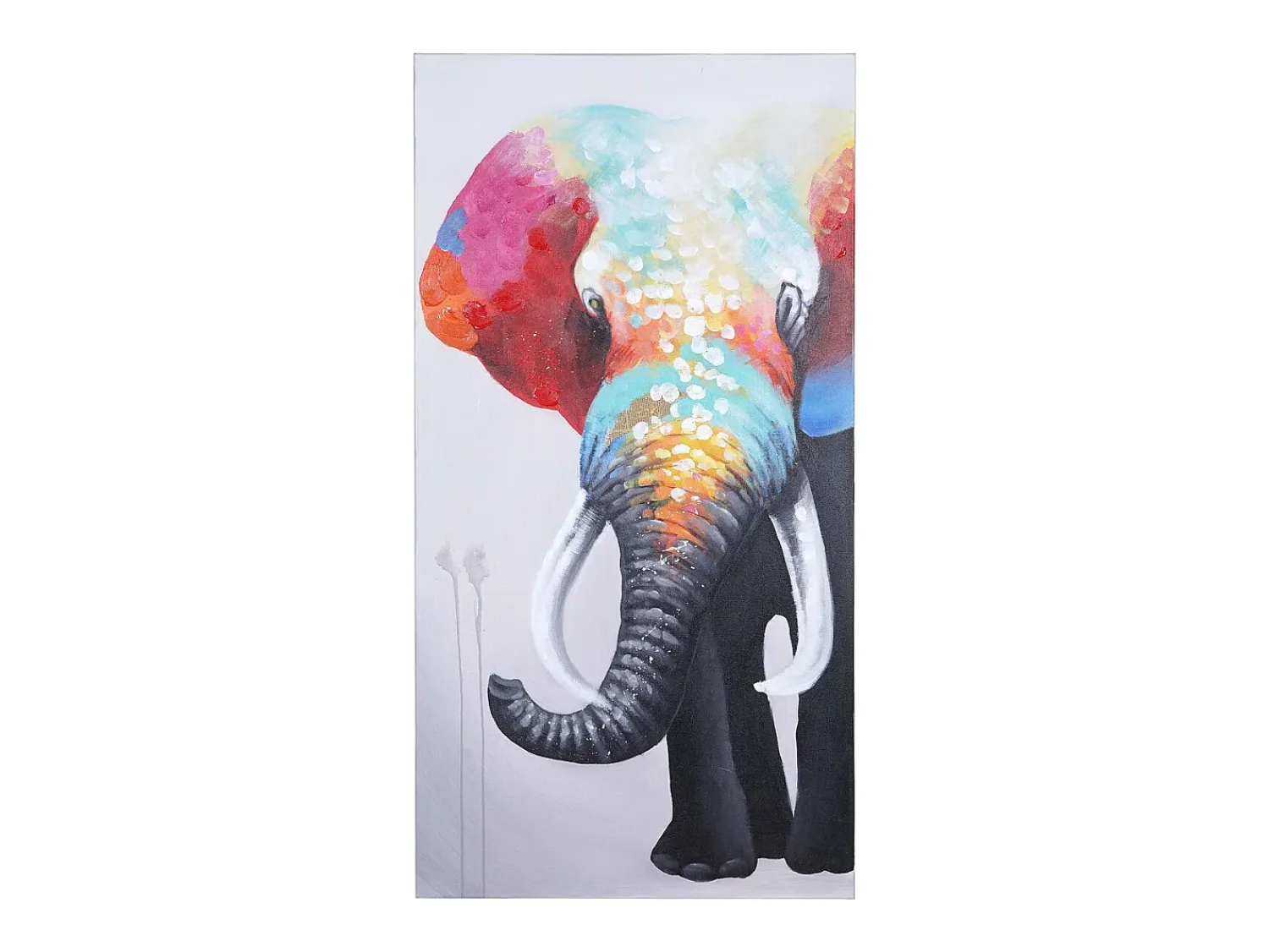 MCW Cuadro^Cuadro al óleo Elefante II pintado a mano Multicolor