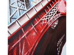 Cuadro al óleo Torre Eiffel pintado a mano