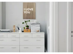 DECOWOOD Cuadro^Cuadro de madera I love you Multicolor