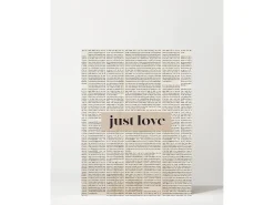 Sale DECOWOOD Cuadro de madera Just Love Beige