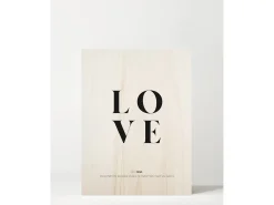 Sale DECOWOOD Cuadro de madera Love definition Beige