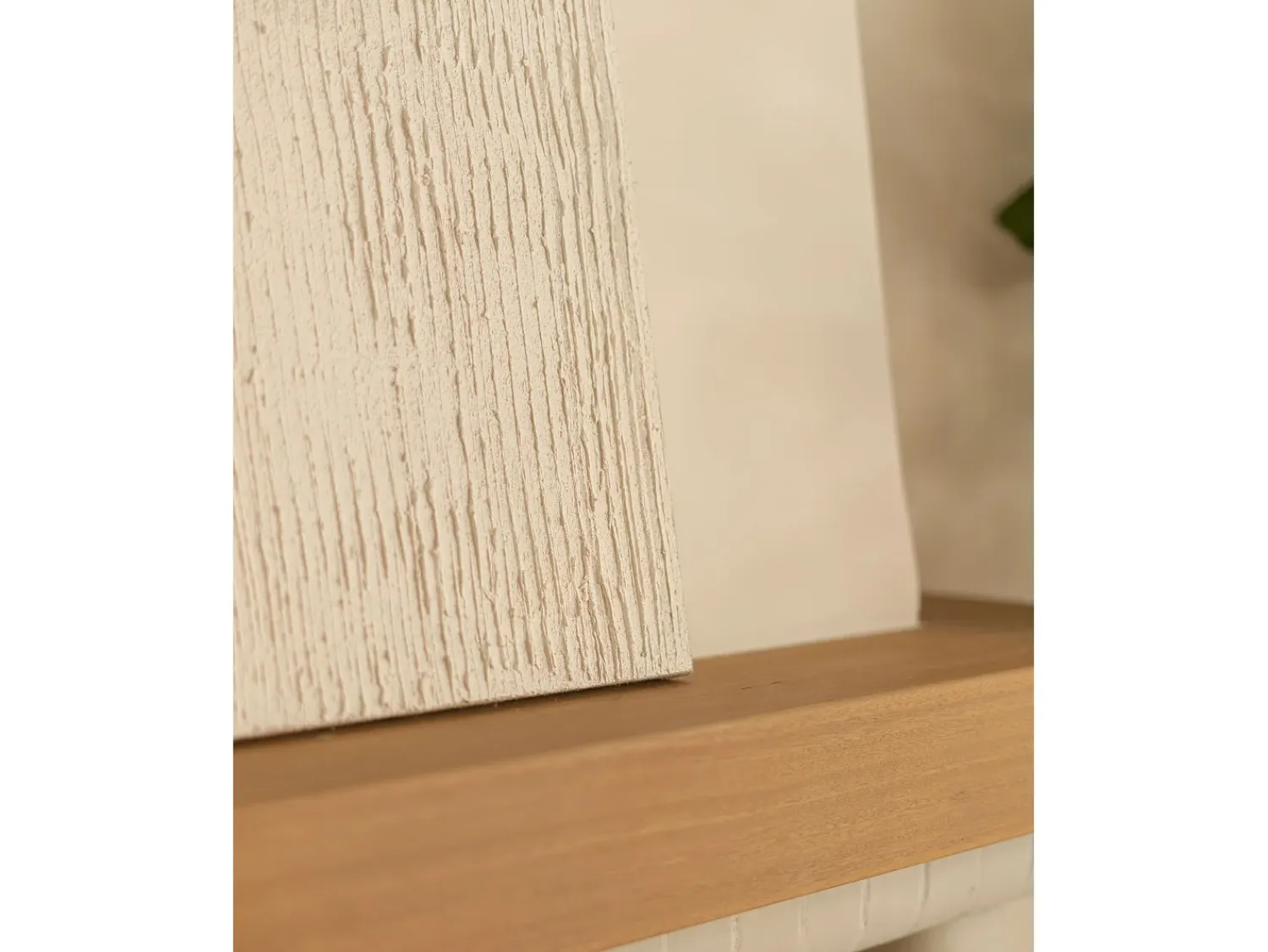Best DECOWOOD Cuadro decorativo sobre lienzo de lino con marco de madera marrón oscuro pintado artesanalmente con pintura al oleo de 60x80cm - MARLENE - Multicolor