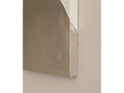 Best DECOWOOD Cuadro decorativo sobre lienzo de algodón con marco de madera blanco pintado artesanalmente con pintura al oleo de 80x100cm - KIKA - Multicolor