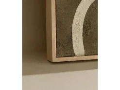 Online DECOWOOD Cuadro decorativo sobre lienzo de algodón pintado artesanalmente con pintura al oleo sin marco de 80x100cm - SILVANA - Multicolor