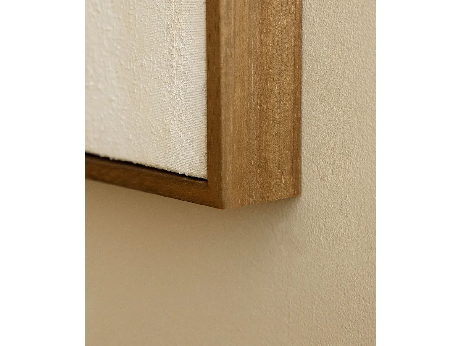 Sale DECOWOOD Cuadro decorativo sobre lienzo de algodón con marco de madera marrón oscuro pintado artesanalmente con pintura al oleo de 80x100cm - SILVANA - Multicolor