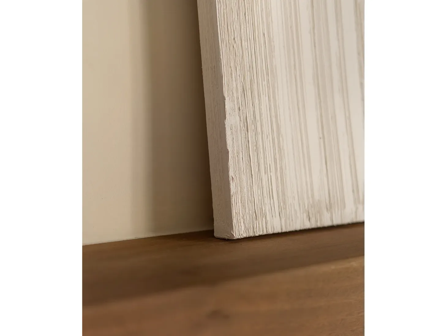 Cuadro decorativo sobre lienzo de algodón con marco de madera blanco pintado artesanalmente con pintura al oleo de 80x100cm - TESA - DECOWOOD