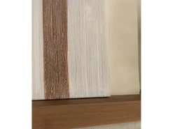 Cuadro decorativo sobre lienzo de algodón con marco de madera blanco pintado artesanalmente con pintura al oleo de 80x100cm - TESA - DECOWOOD