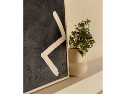 Cuadro decorativo sobre lienzo de algodón con marco de madera blanco pintado artesanalmente con pintura al oleo de 100x150cm - SILVANA - DECOWOOD