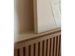Cuadro decorativo sobre lienzo de algodón con marco de madera marrón claro pintado artesanalmente con pintura al oleo de 100x150cm - LEO - DECOWOOD