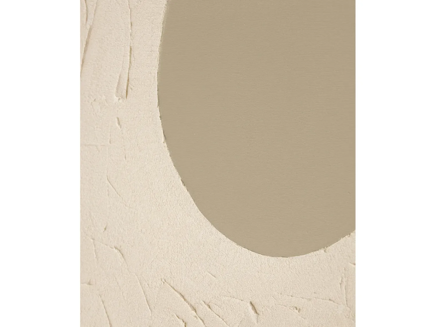 Clearance DECOWOOD Cuadro decorativo sobre lienzo de algodón con marco de madera blanco pintado artesanalmente con pintura al oleo de 80x100cm - VARO - Multicolor