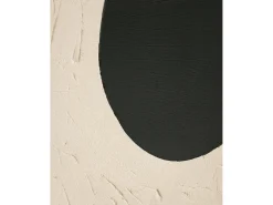 Cuadro decorativo sobre lienzo de algodón con marco de madera marrón oscuro pintado artesanalmente con pintura al oleo de 100x150cm - VARO - DECOWOOD