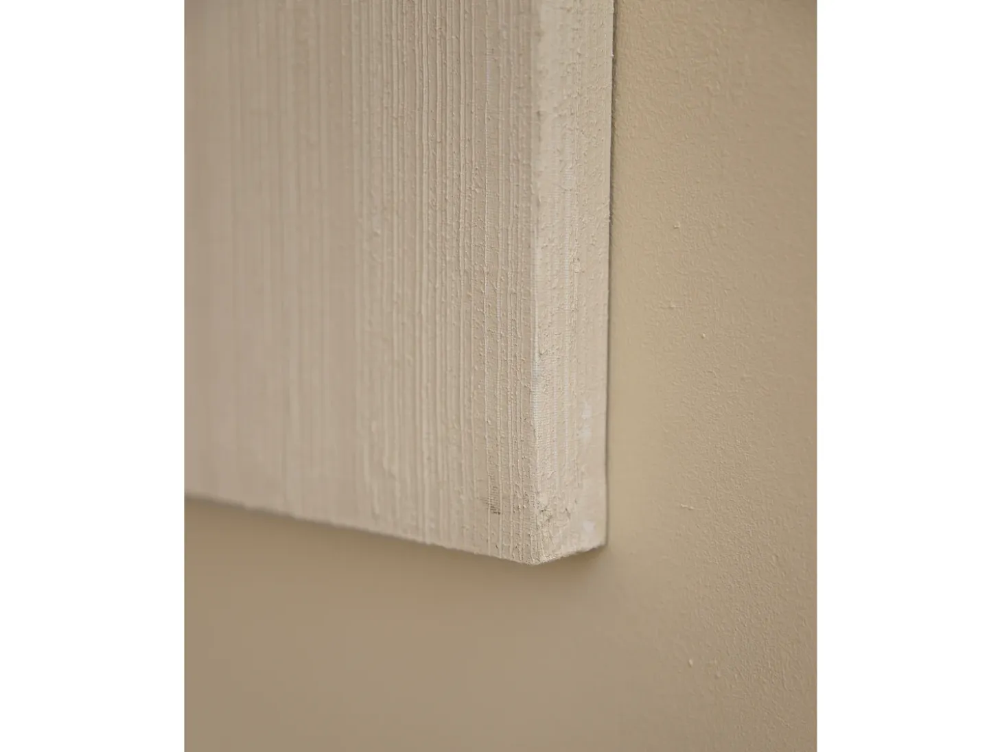 Cuadro decorativo sobre lienzo de algodón con marco de madera blanco pintado artesanalmente con pintura al oleo de 80x100cm - PRISMA - DECOWOOD