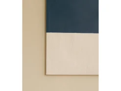 Cuadro decorativo sobre lienzo de algodón con marco de madera blanco pintado artesanalmente con pintura al oleo de 60x80cm - MARINA - DECOWOOD