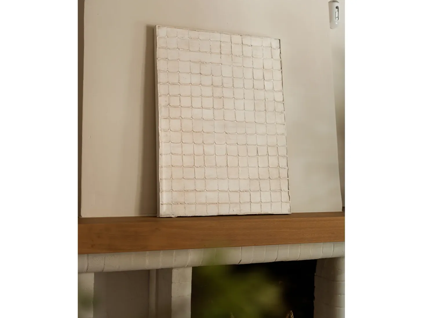 Cuadro decorativo sobre lienzo de algodón con marco de madera marrón oscuro pintado artesanalmente con pintura al oleo de 60x80cm - JAN - DECOWOOD