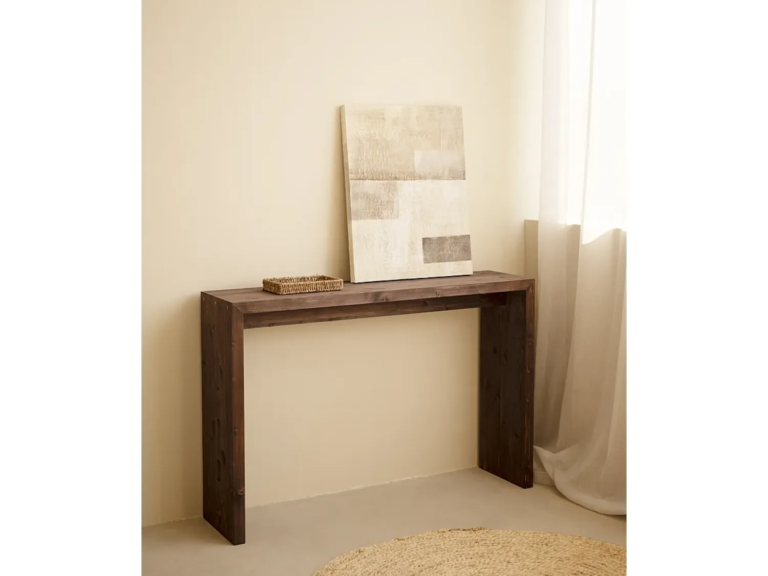 New DECOWOOD Cuadro decorativo sobre lienzo de algodón pintado artesanalmente con pintura al oleo sin marco de 100x150cm - PALERMO - Multicolor