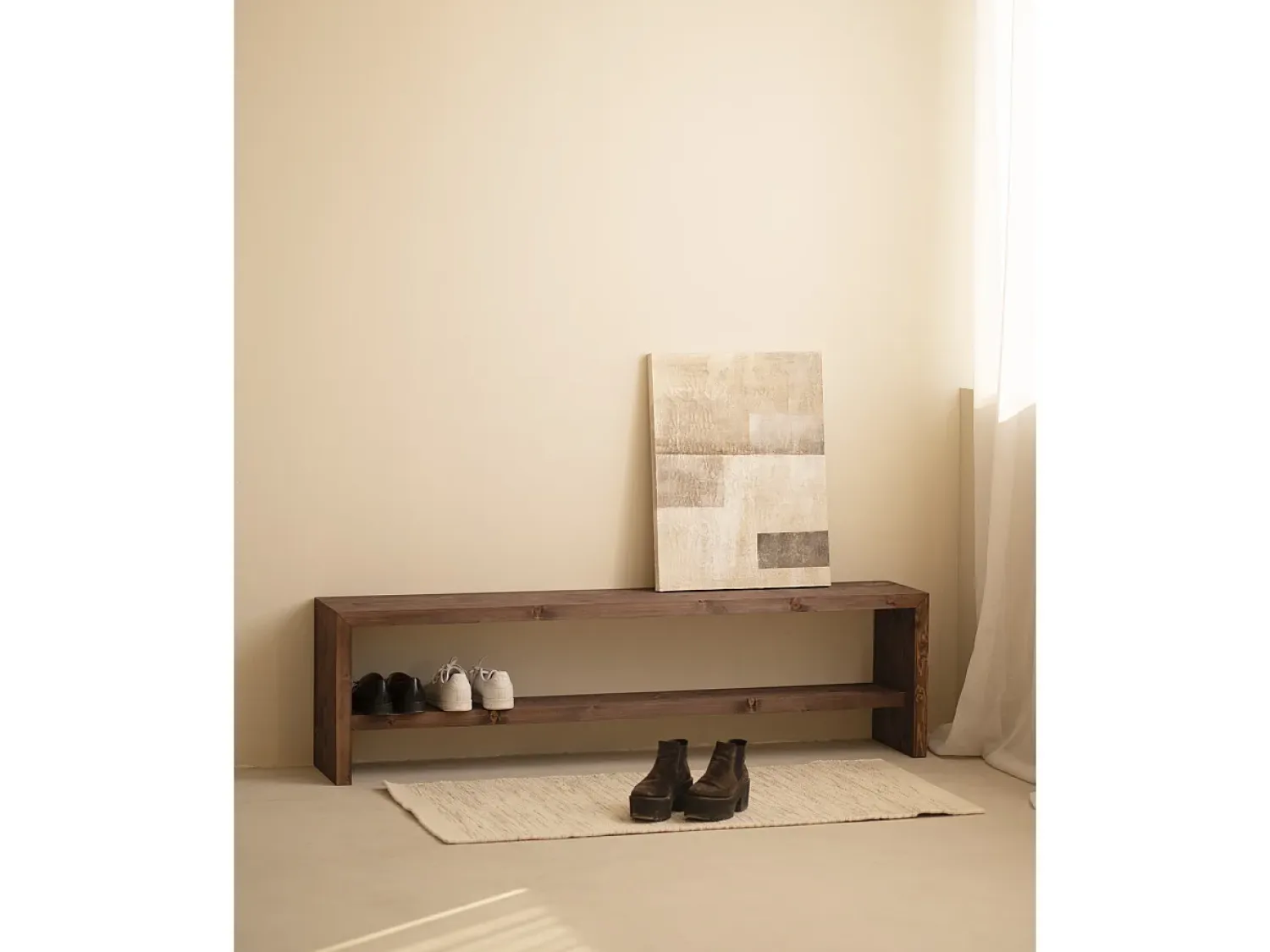 New DECOWOOD Cuadro decorativo sobre lienzo de algodón pintado artesanalmente con pintura al oleo sin marco de 100x150cm - PALERMO - Multicolor