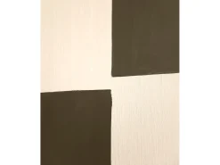 Cuadro decorativo sobre lienzo de algodón con marco de madera marrón claro pintado artesanalmente con pintura al oleo de 80x100cm - PRISMA - DECOWOOD