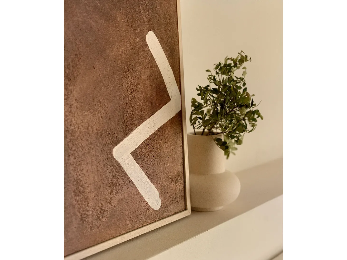 Cuadro decorativo sobre lienzo de algodón pintado artesanalmente con pintura al oleo sin marco de 60x80cm - SILVANA - DECOWOOD