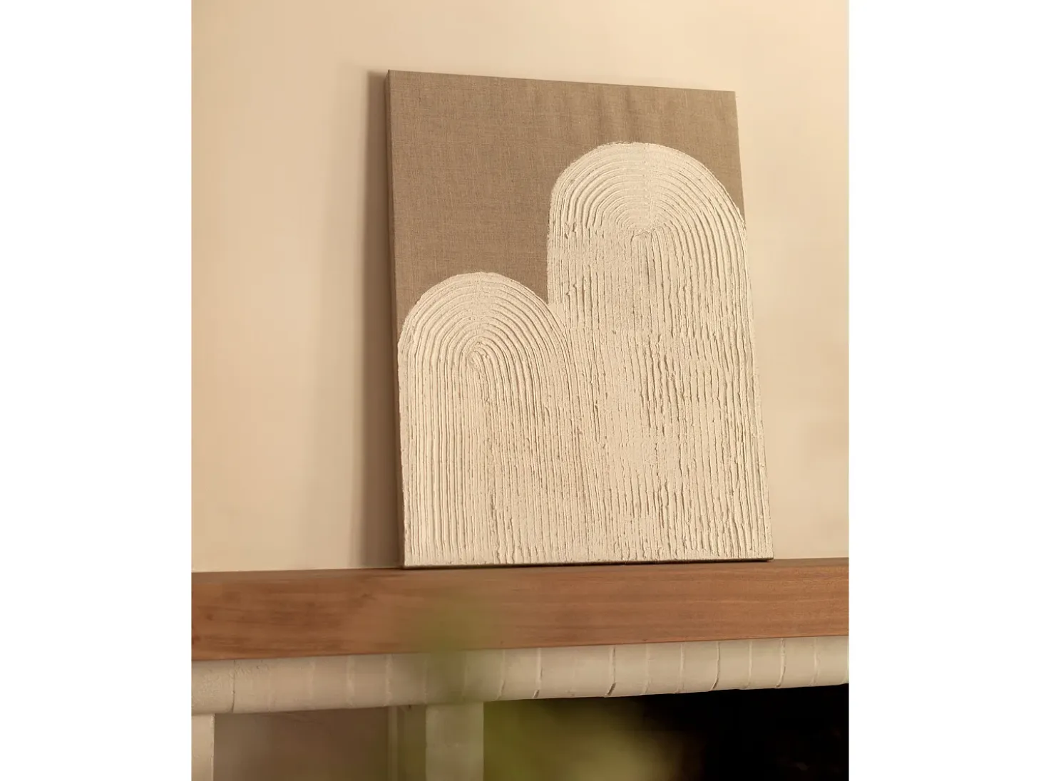 Cuadro decorativo sobre lienzo de lino pintado artesanalmente con pintura al oleo sin marco de 60x80cm - MARLENE - DECOWOOD