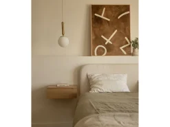 Cuadro decorativo sobre lienzo de algodón con marco de madera blanco pintado artesanalmente con pintura al oleo de 100x150cm - SILVANA - DECOWOOD