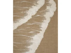 Cuadro decorativo sobre lienzo de lino con marco de madera negro pintado artesanalmente con pintura al oleo de 100x150cm - ADRIANA - DECOWOOD