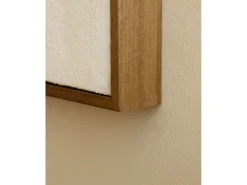 Cuadro decorativo sobre lienzo de algodón con marco de madera marrón oscuro pintado artesanalmente con pintura al oleo de 100x150cm - PRISMA - DECOWOOD